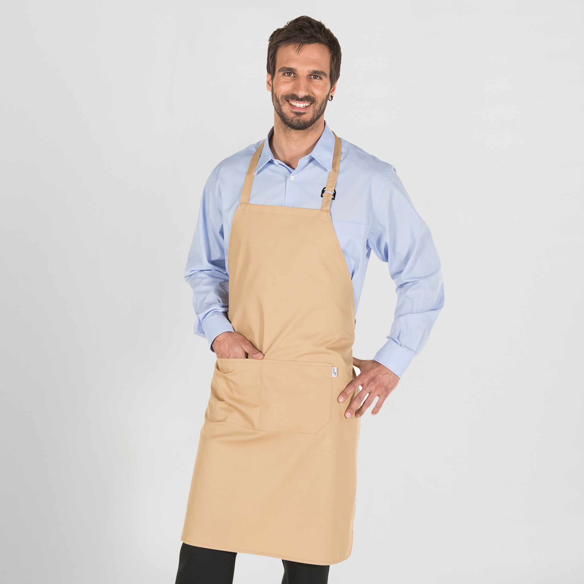 Dedelantal con peto y bolsillo 90x75 cm Sarga