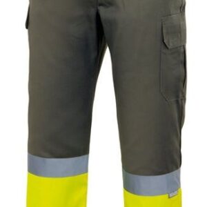 Pantalón bicolor multibolsillos