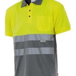 Polo bicolor manga corta