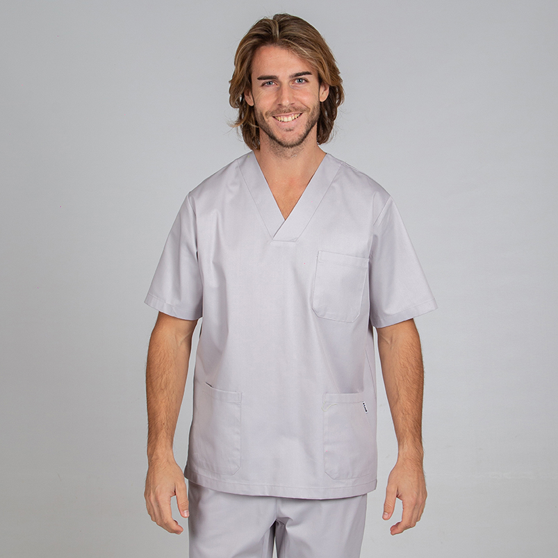 Blusa sanitaria Unisex pico sarga - Imagen 23