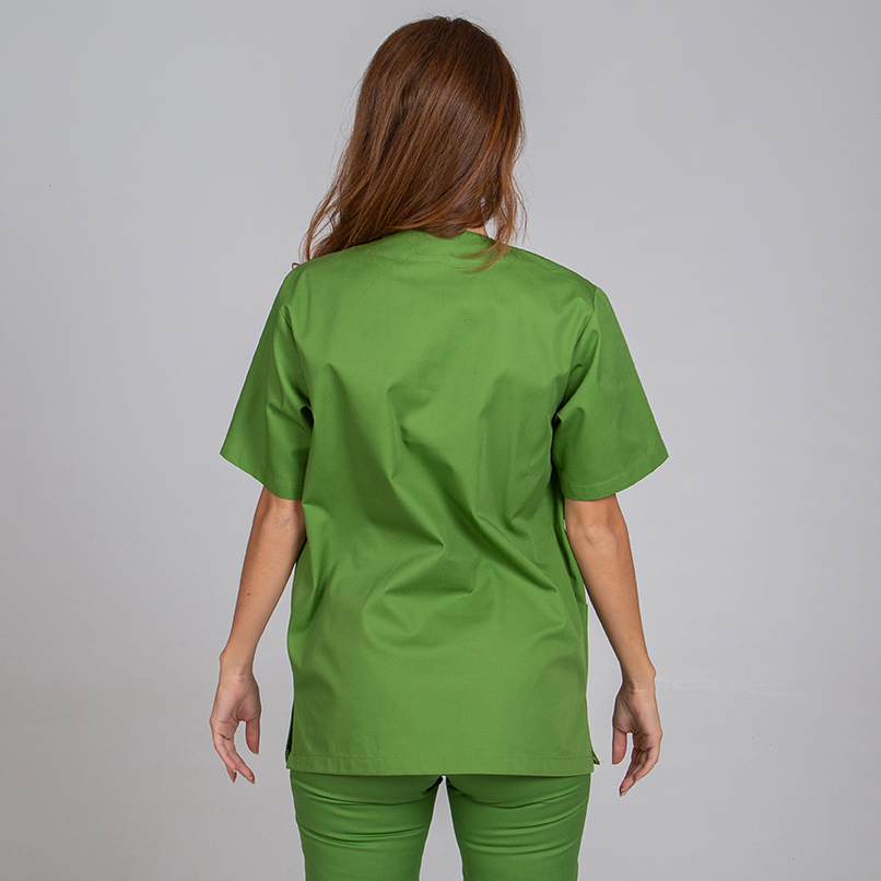Blusa sanitaria Unisex pico sarga - Imagen 22