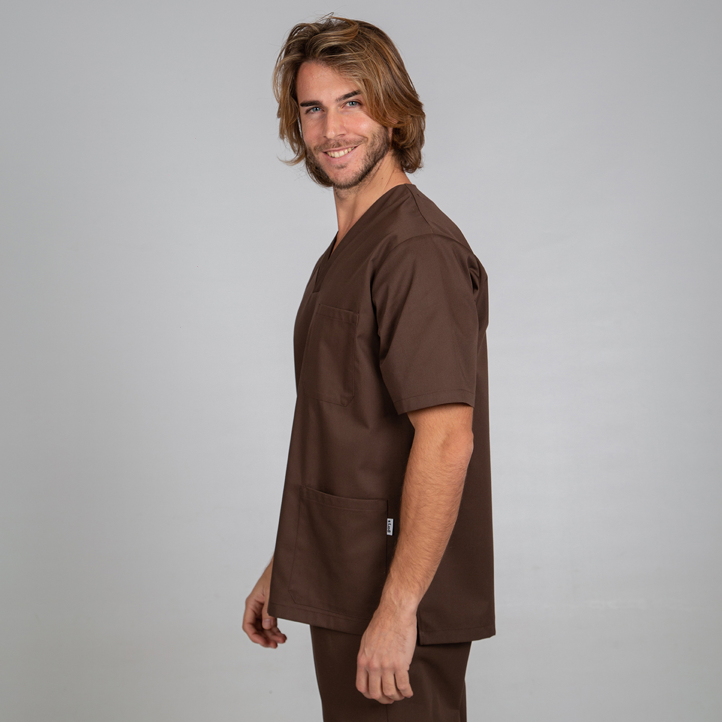 Blusa sanitaria Unisex pico sarga - Imagen 14