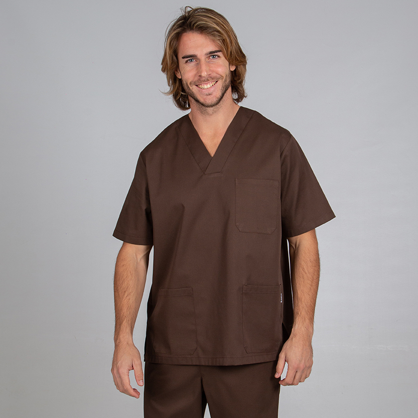 Blusa sanitaria Unisex pico sarga - Imagen 13