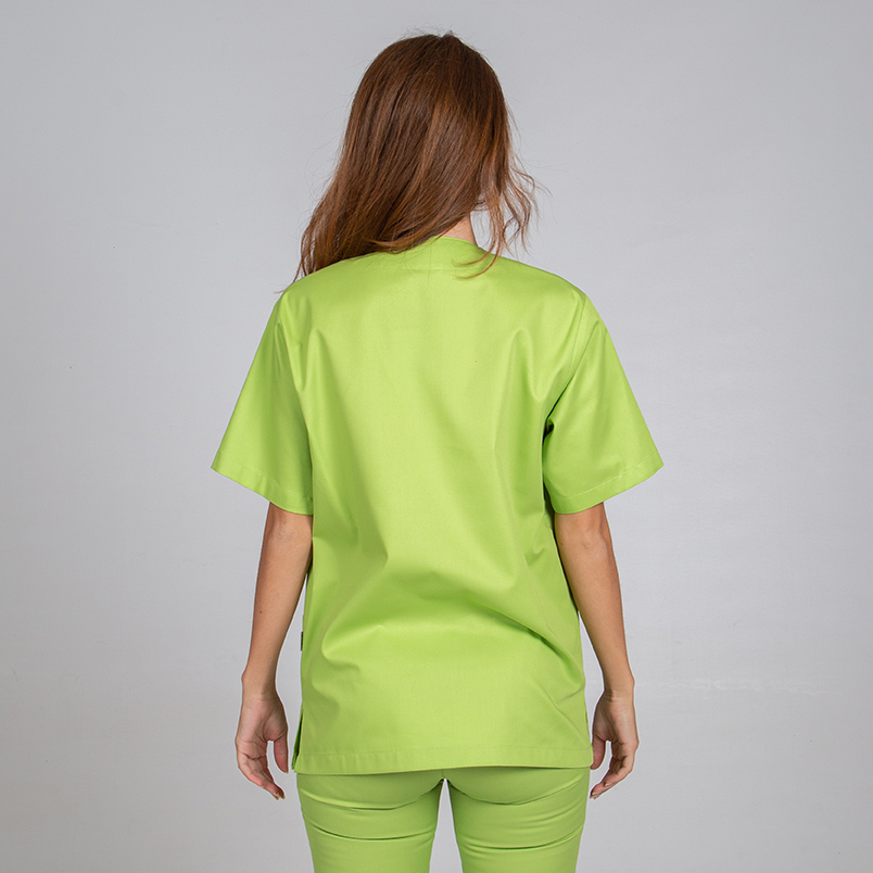Blusa sanitaria Unisex pico sarga - Imagen 11