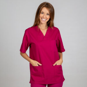 Blusa sanitaria Unisex pico sarga