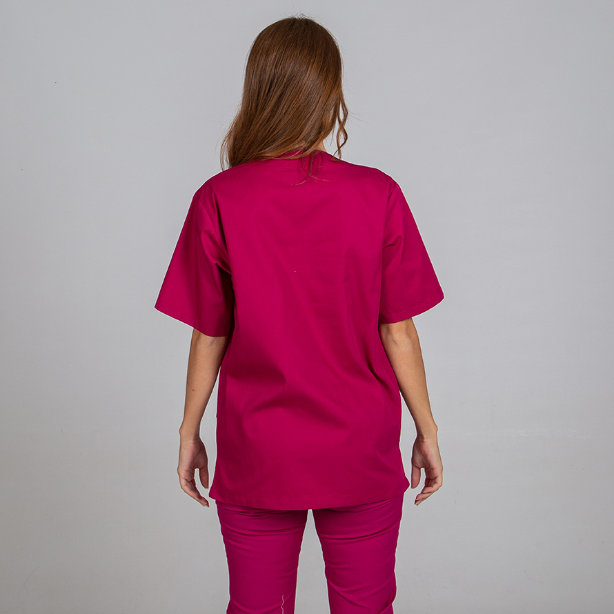 Blusa sanitaria Unisex pico sarga - Imagen 7