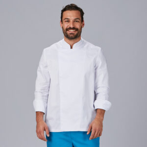 Chaqueta cocina manga larga velcro