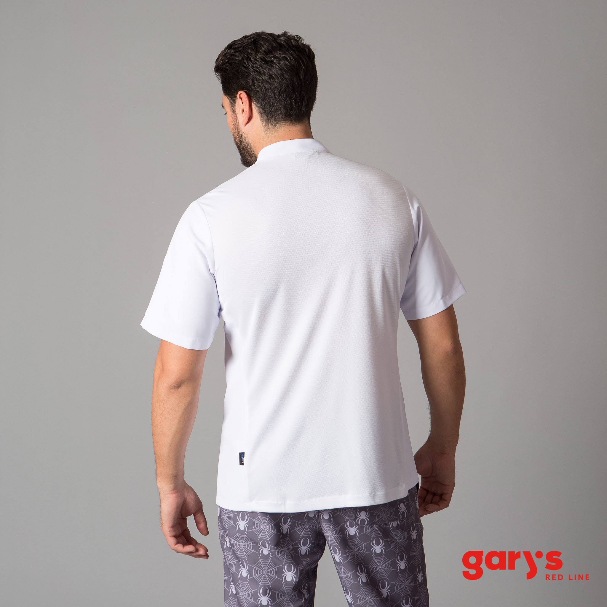 Chaqueta cocina manga corta Prats "RED LINE" - Imagen 7