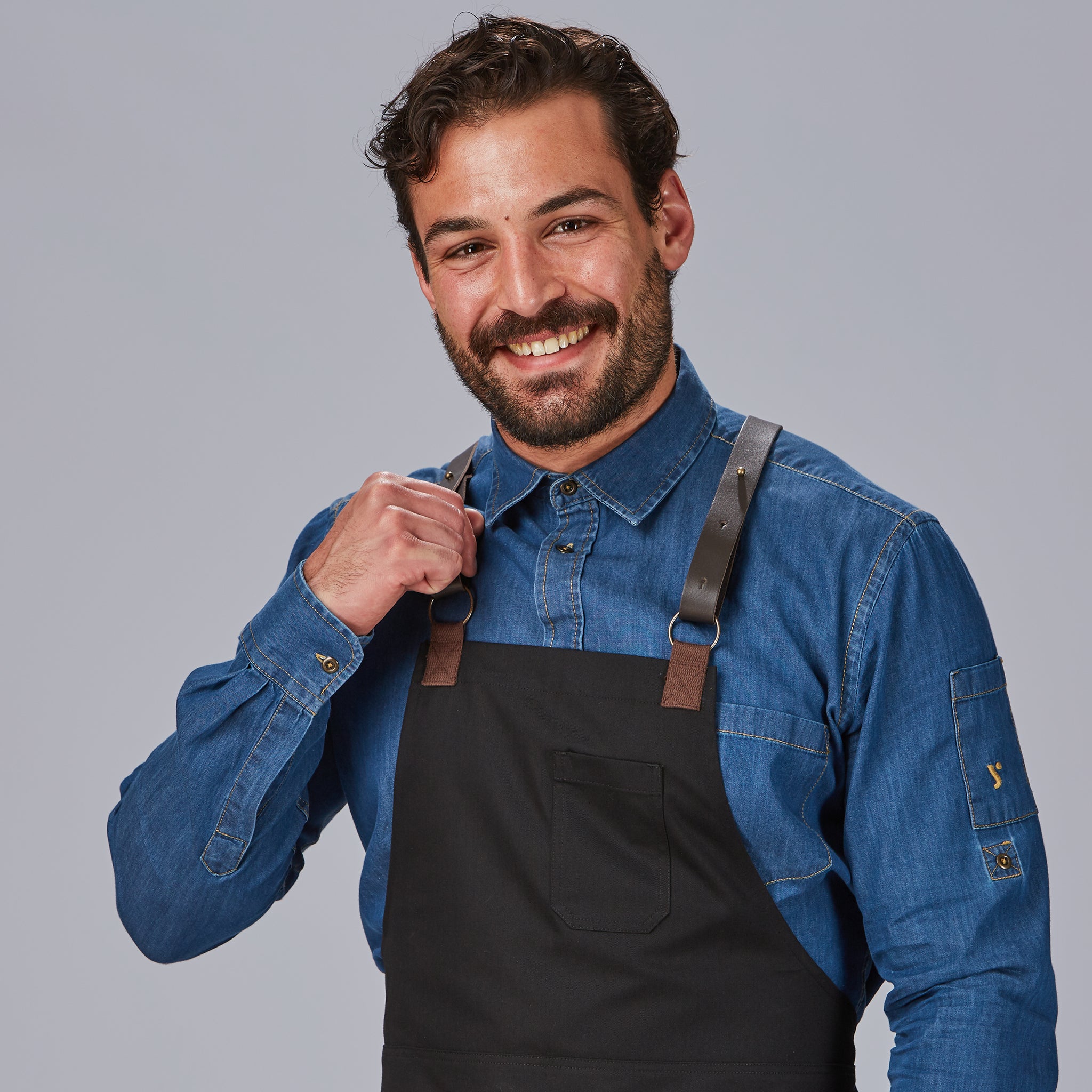 Delantal peto herrajes en piel 88X74 cm - Imagen 18