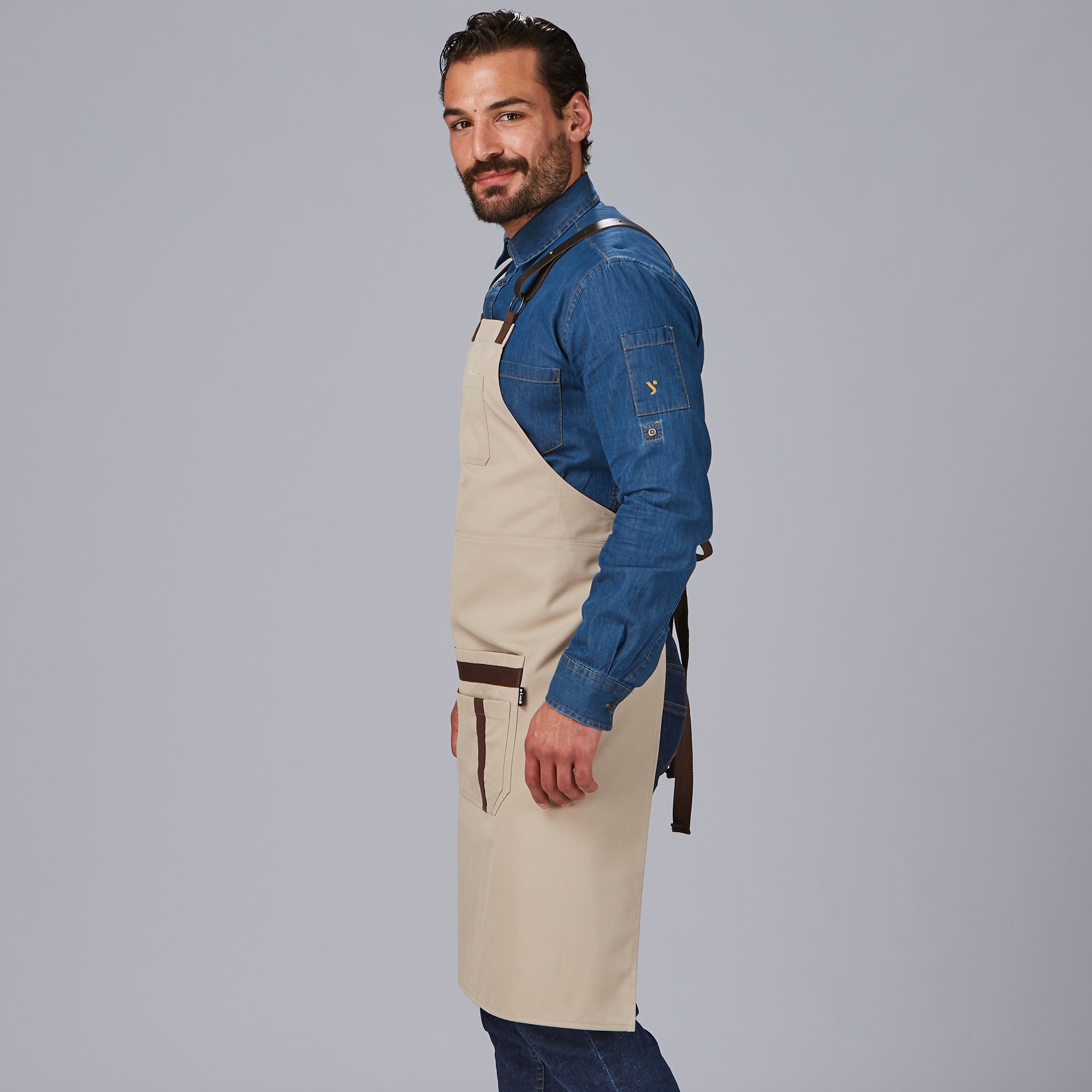 Delantal peto herrajes en piel 88X74 cm - Imagen 13