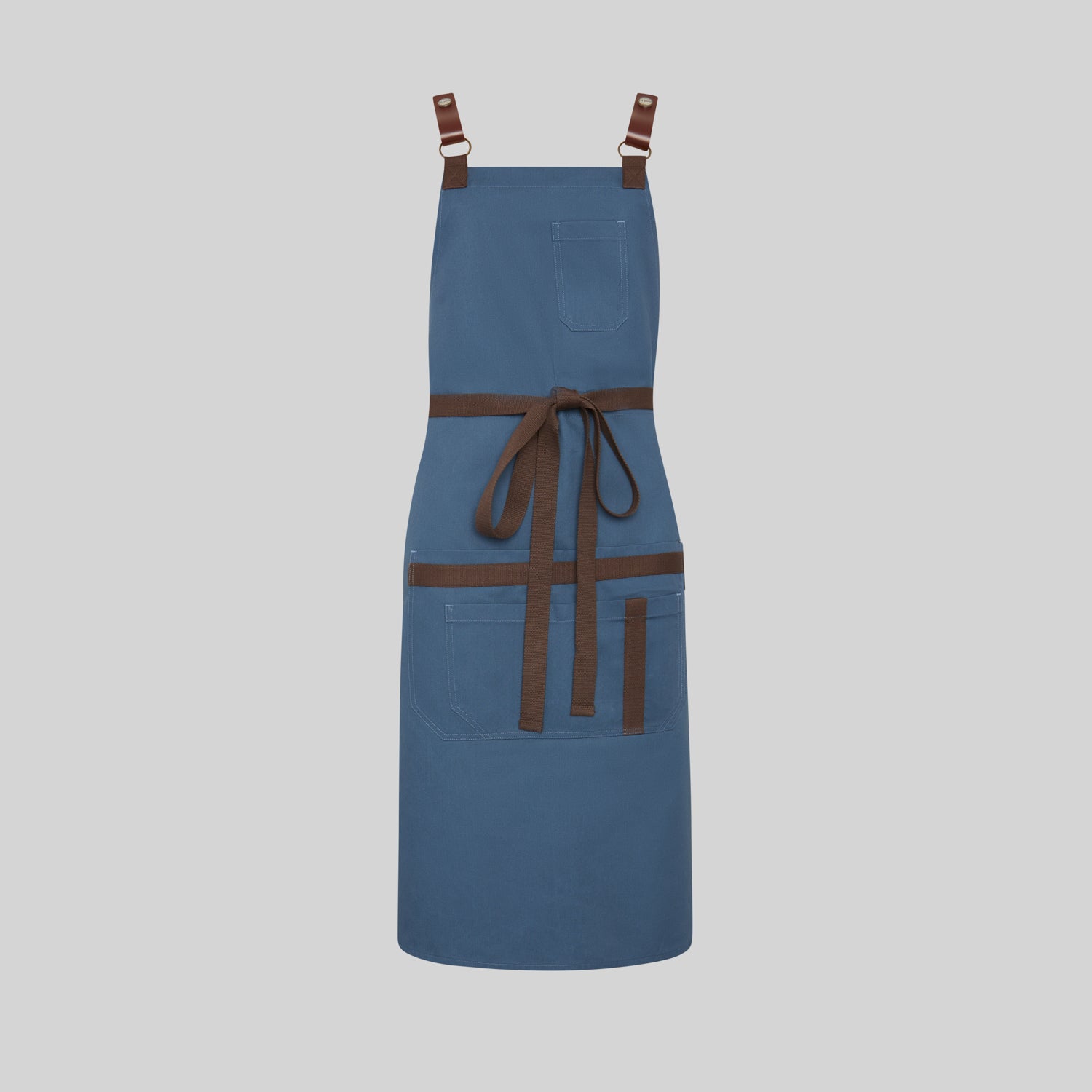 Delantal peto herrajes en piel 88X74 cm - Imagen 3