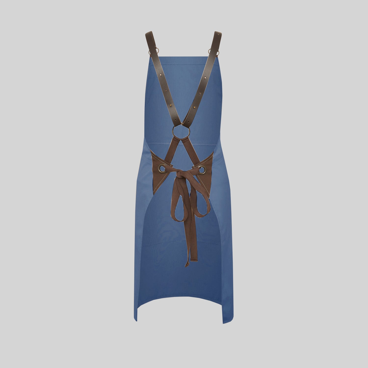 Delantal peto herrajes en piel 88X74 cm - Imagen 2