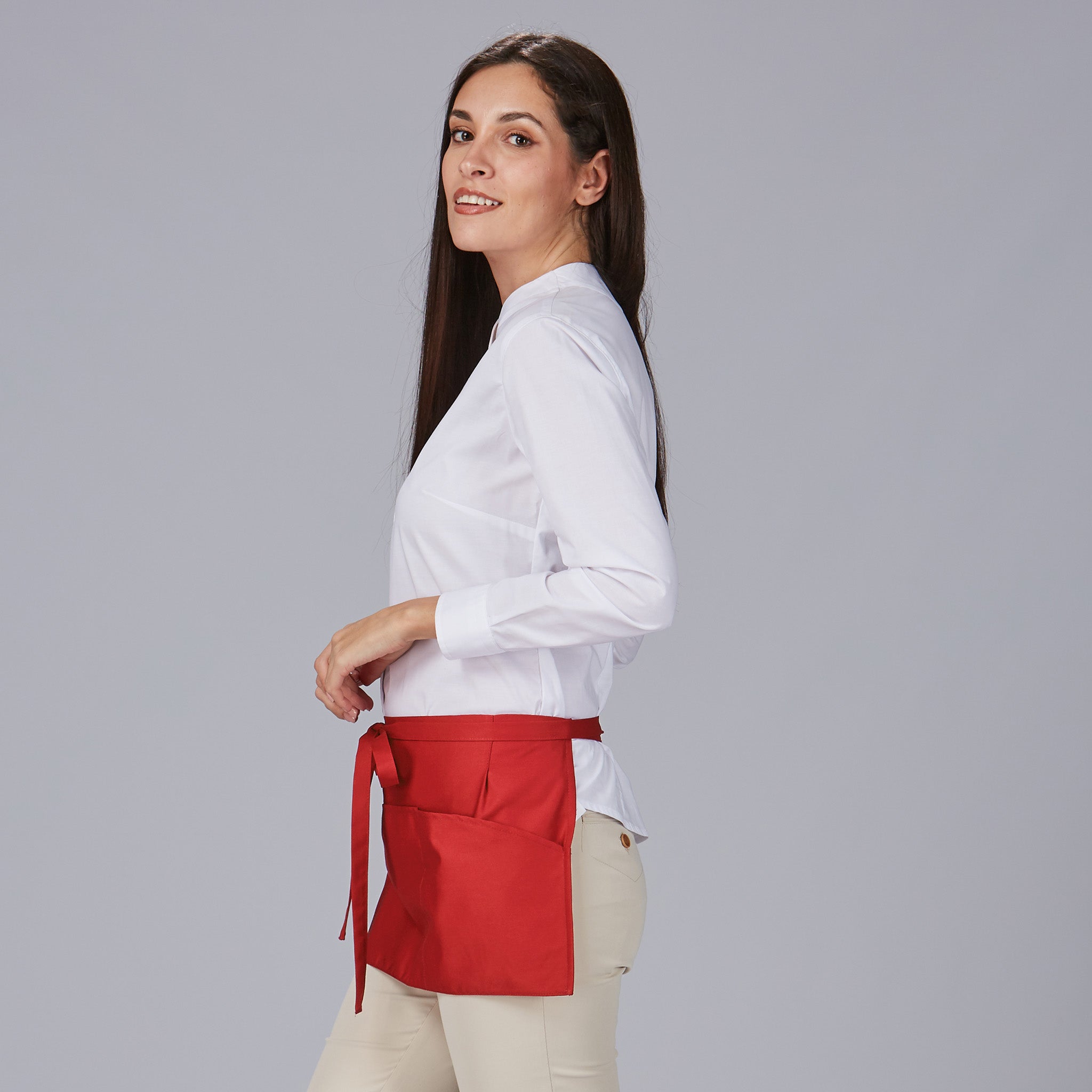 Delantal sin peto corto bolsillo 30x60 cm - Imagen 18