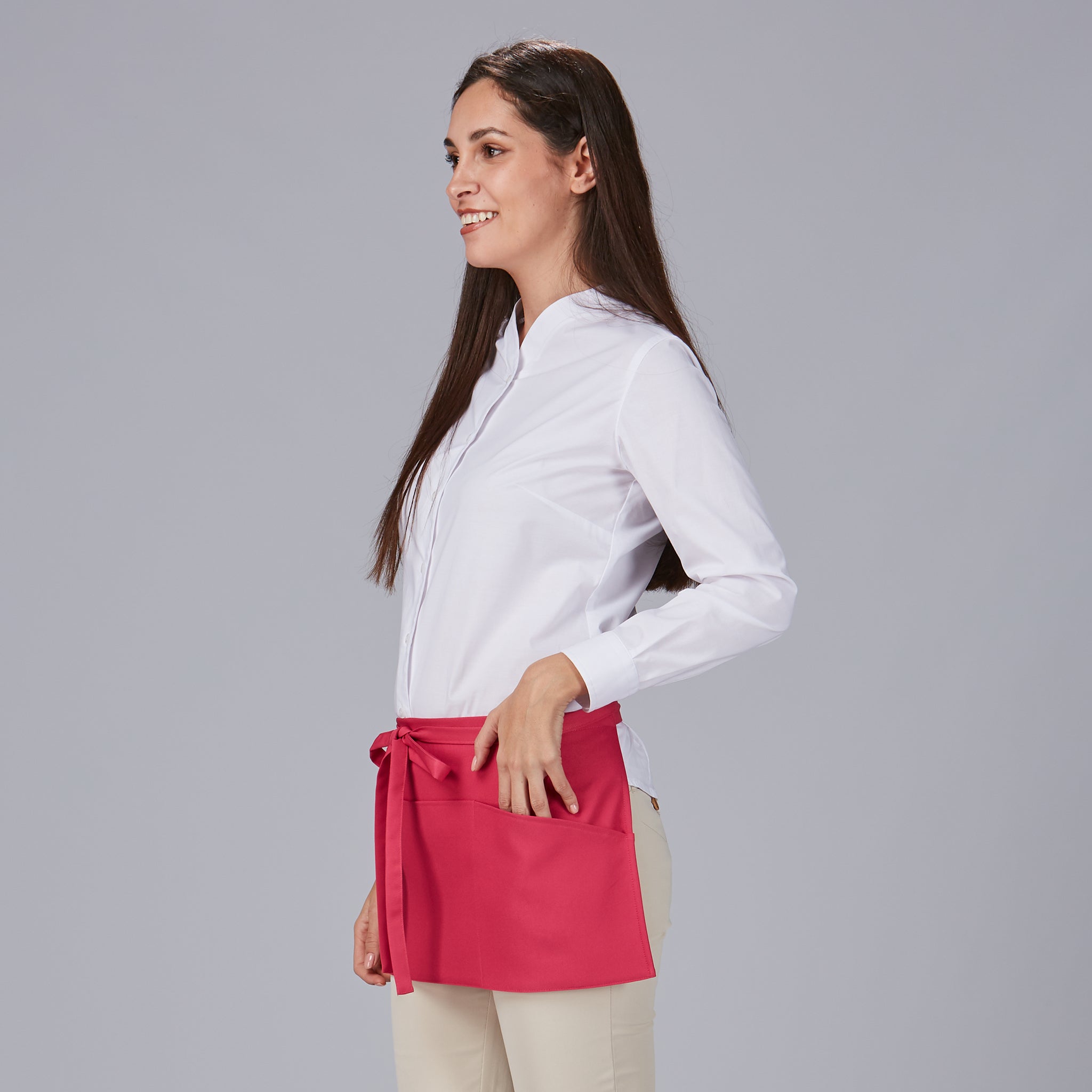 Delantal sin peto corto bolsillo 30x60 cm - Imagen 48