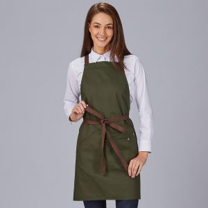 Delantal peto tirantes contraste 88x74 cm
