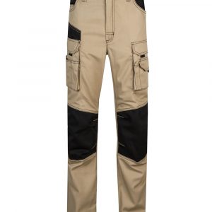 Pantalón canvas bicolor multibolsillos