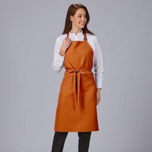 Delantal peto y bolsillo 90x75 cm