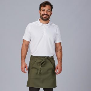 Delantal sin peto y bolsillo color 50x75 cm