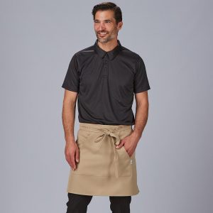 Delantal sin peto y bolsillo color 50x75 cm